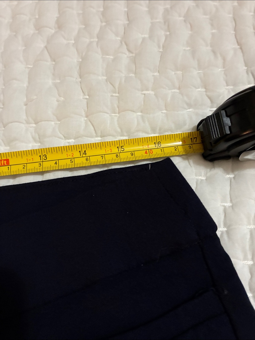 Liz Claiborne Navy Blue Straight-Leg Trousers Lisa Size 12 - Picture 4 of 7